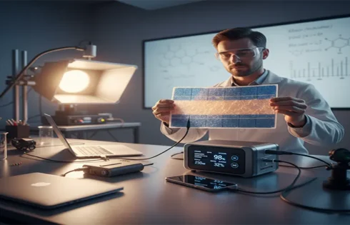 Efficiency Benefits of Tandem Perovskite-Silicon Solar Cells for Portable Power