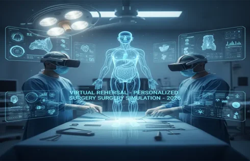 The Virtual Rehearsal: Personalized Medical Simulations Using Human Digital Twins for Surgery in 2026